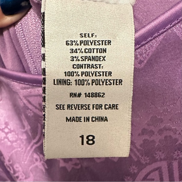 Disney Alice Through The Looking Glass Alice Purple Dress Plus 18 Hot Topic - Picture 5 of 10